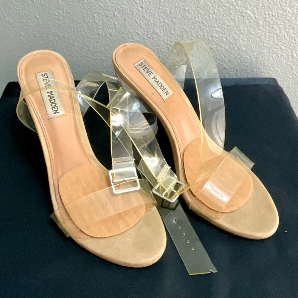 Steve Madden Transparent Sandal Heels